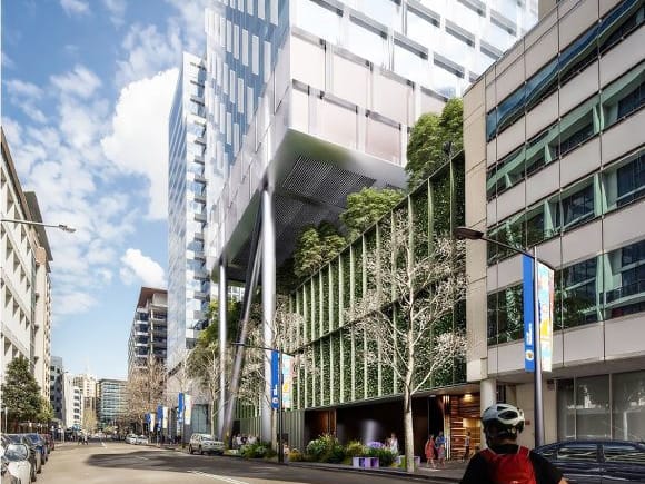 140 George's street interface along Charles Street. Planning Image: Bates Smart Dexus receives greenlight for 140 George Street Parramatta