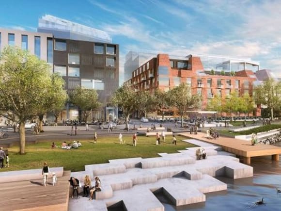 The new development as seen from the Maribyrnong River. Image courtesy Perri Projects Industrial West Melbourne the latest urban renewal contender
