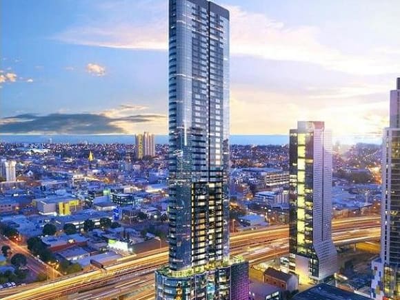 42 Moray Street as rendered into Southbank. Image: Colliers The 'Unconquered Sun' of Southbank goes up for sale