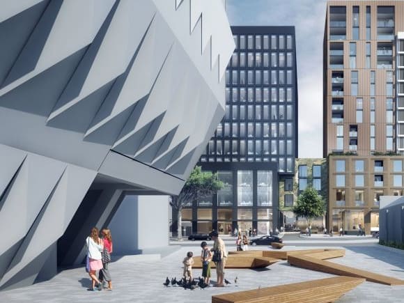 Public space tied in with the development. Image: Franze Developments Approval granted for a major 0 million Geelong development
