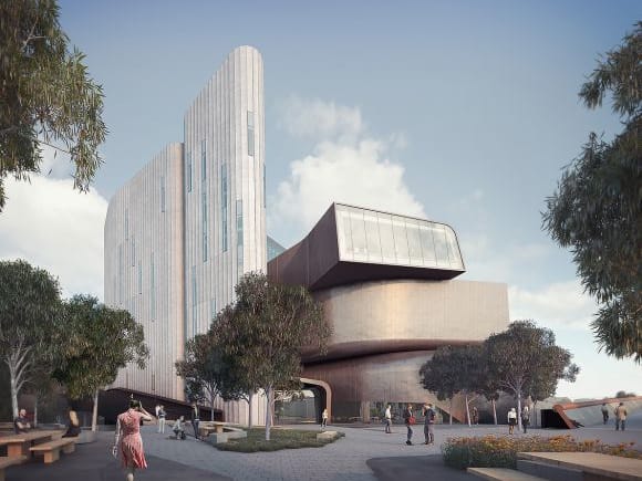 Deakin's new Law School Building designed by Woods Bagot. Image: Supplied Watpac wins first contract for Deakin University
