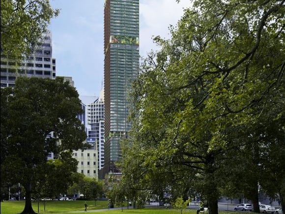 The tower's distinct facades respond to its context and the environment. Image courtesy Stirling Global Très Bien! Atelier Jean Nouvel/Architectus and Sterling Global on 383 La Trobe Street (part one)