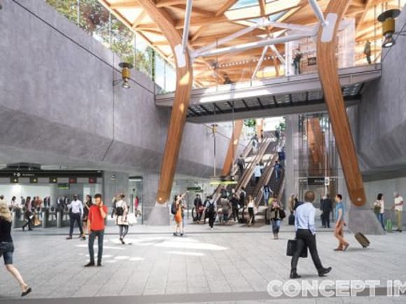 Anzac concourse - image: Rail Projects Victoria Melbourne Metro's finalised station designs unveiled