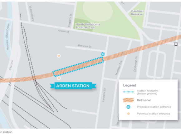 Arden Station. Image Melbourne Metro Rail Authority Melbourne Metro Rail stations: more detail released & comment