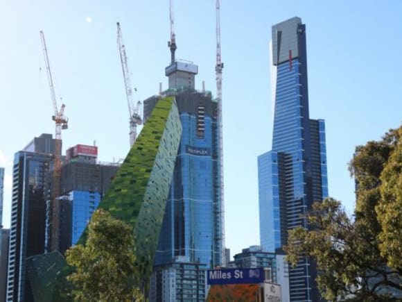 Australia 108. Image: Mark Baljak Southbank Construction Overview - August 2018