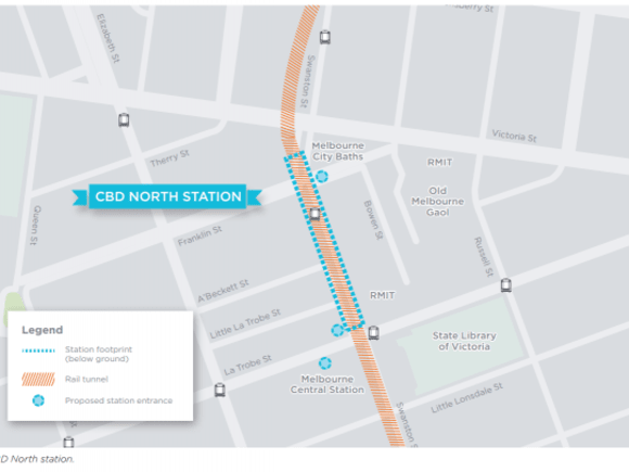 CBD North Station. Image Melbourne Metro Rail Authority Melbourne Metro Rail stations: more detail released & comment