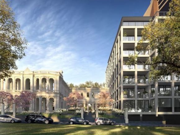 Mosspenoch and 22 Clarendon in view. Image: CBUS Property Cbus Property firms construction dates for its two premier projects