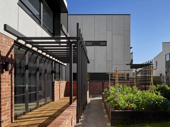 Clyde Mews' communal gardens. Image: Supplied Six Degrees and Excelon combine for Clyde Mews