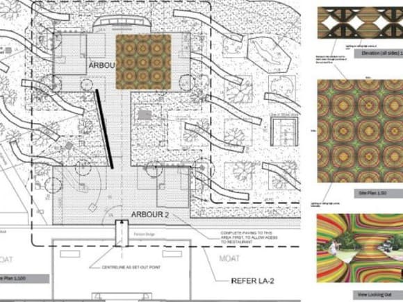 Suite of drawings. Courtesy John Kachami NGV Pavilion 2016 entry: John Kachami