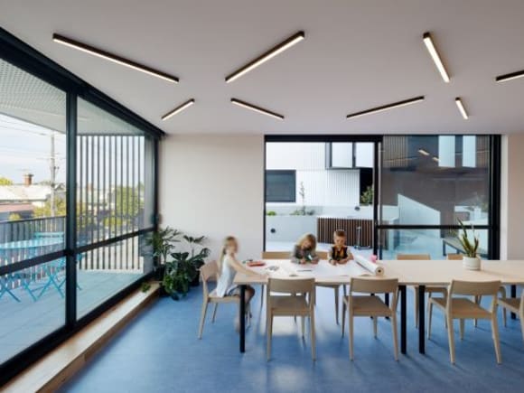 122 Roseneath Street communal workspace. Credit: Fieldwork Approval granted for Balaclava’s latest townhome development