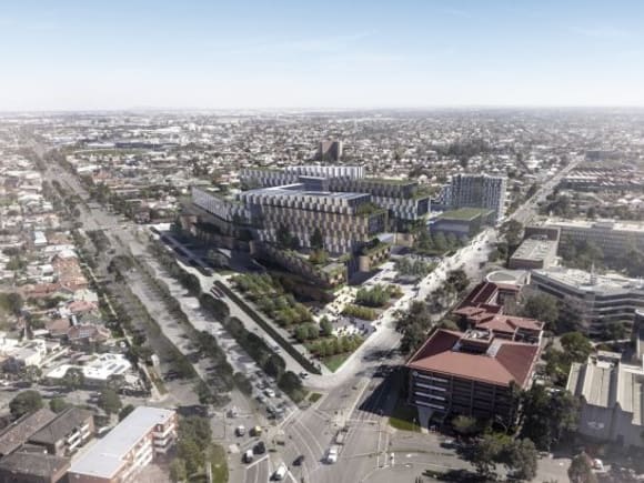 Render of the new Footscray Hospital - image: supplied New Footscray Hospital location unveiled