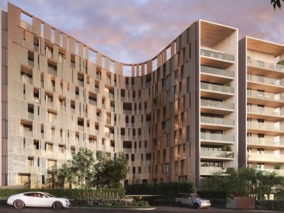 The Woods Bagot-designed Gardenhill Doncaster Hill in construction mode