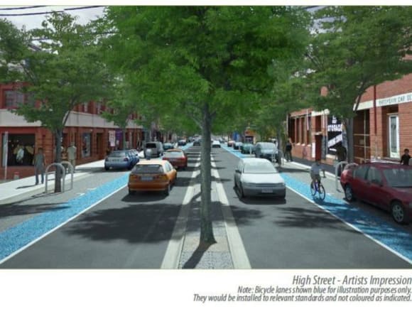 High Street improvement works. Courtesy City of Darebin. Nine High sets a new design benchmark
