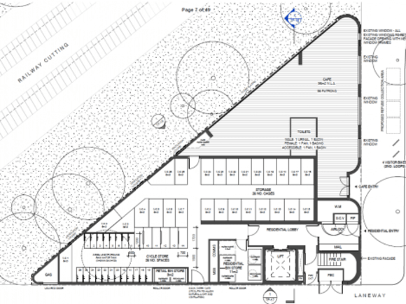 Ground Floor Plan. Image: Carr Design Group Planning Report Carr's Hoddle Street Development finds favour with Council