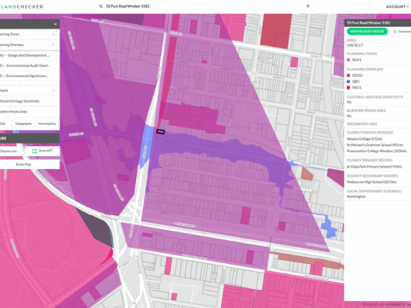 The Landchecker user interface Landchecker online due diligence and property information tool now free to all