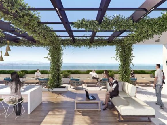Envisaged terrace views over Geelong. Image: Franze Developments Approval granted for a major 0 million Geelong development