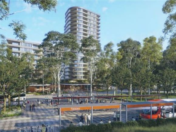 Light rail is optioned as part of the Telopea renewal. Image: PBD Architects Telopea's transformation moves to the EOI stage