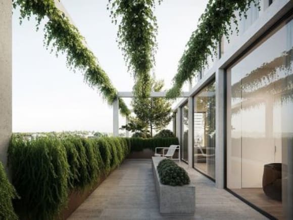 Top floor terrace. Image: Moda High class and high fuss on High Street: Carr Architecture's latest for Moda