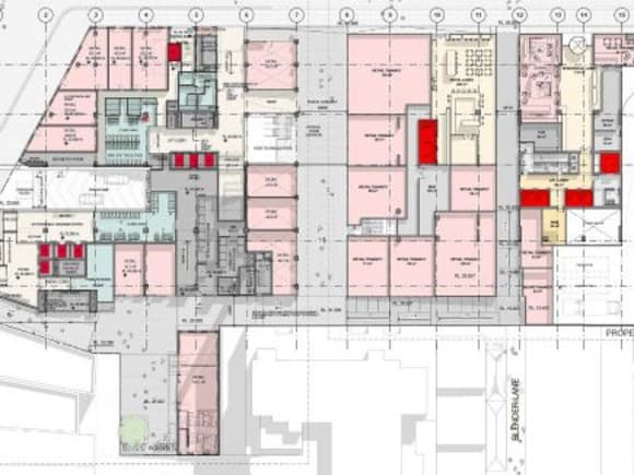 A retail heavy ground floor. Planning image: Bates Smart / 6 Degrees Architects Big numbers sought for PDG's Munro Site development