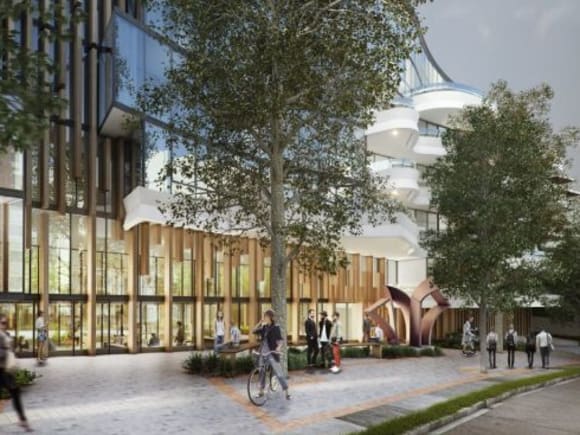 Tram Road interface. Application image: Fender Katsalidis Metro Equity enters the Doncaster limelight with Casablanca