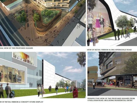 The Glen's new exterior. Image courtesy NH Architecture Apartments aplenty for The Glen's pending redevelopment