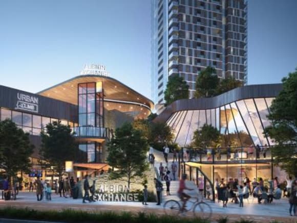 A highly activated ground plane. Image: Hames Sharley Albion Station's supersized transit oriented development revealed