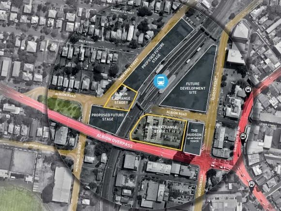 The wider Albion precinct. Image: Hames Sharley Albion Station's supersized transit oriented development revealed