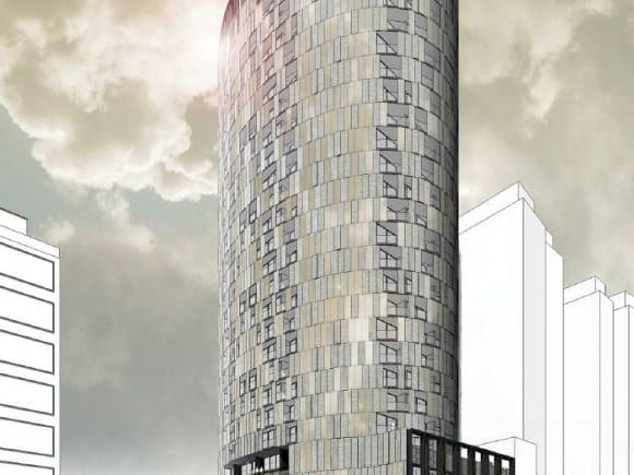 Artists impression of 68-70 Dorcas Street. Image courtesy SJB Planning Application > 68-70 Dorcas Street, Southbank
