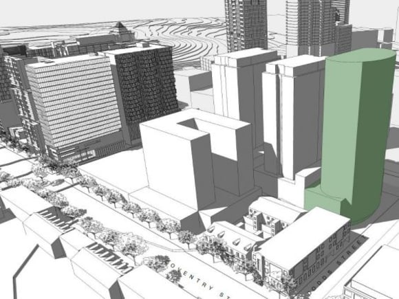 68-70 Dorcas Street in context. Image courtesy SJB Planning Application > 68-70 Dorcas Street, Southbank