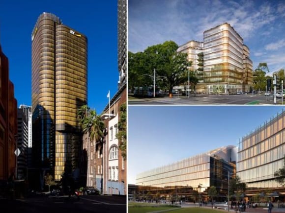 Selected FJMT commercial projects. Images: Commercial RE, Time and Place, FJMT Zurich Australia's renewed push to develop its North Sydney headquarters