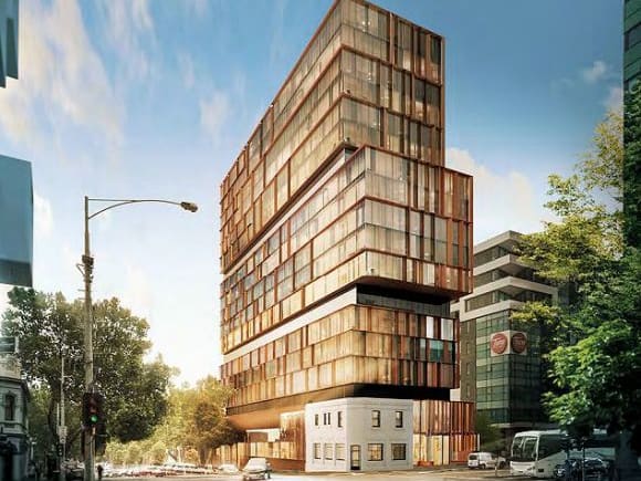 Perspective view of the proposed tower. Planning image: Hayball Urbanest adds another tower to the student accommodation surge