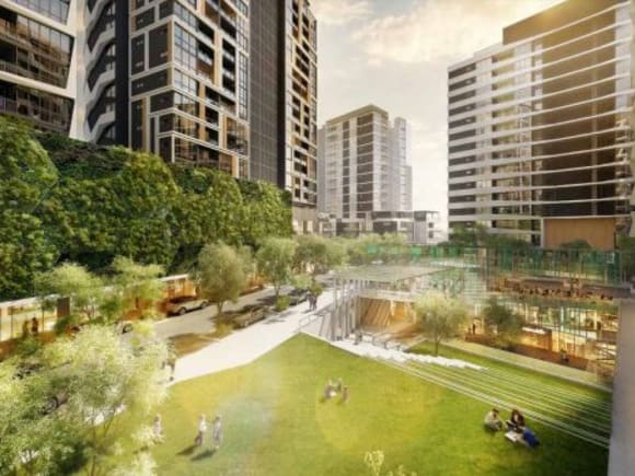 The development as envisaged upon completion. Planning image: DBI Brisbane's South City Square changes composition
