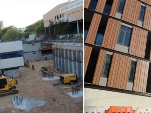 Reflections under construction and the adjoining 1 Shiel Street Arden Precinct receives a construction boost