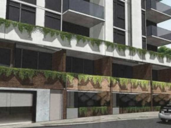 Street level perspective of the new development. Planning image: Buchan Group Auburn Land Group enters the West Melbourne apartment market