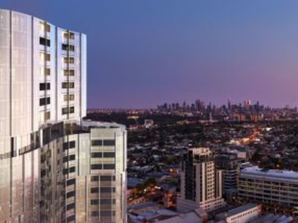 One of suburban Melbourne's tallest towers is on the way up. Image: Fender Katsalidis Melbourne's 'other' suburban skyscraper gets moving