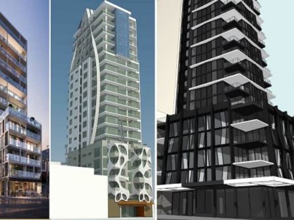 Fellow proposals at 33 Park Street, 5-7 Park Street and 9-13 Park Street. A problem South Melbourne site looks for new life