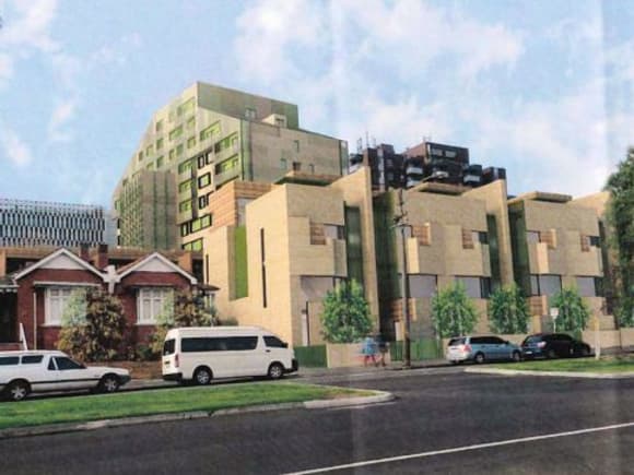Chapman Street perspective of the new development. Planning image: MGS Architects VincentCare's Flemington Road project a boost for homeless housing
