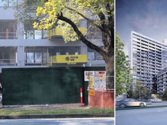 Early demolition works and the intended result. Image: KPDO Icon Co. snare two unique apartment builds