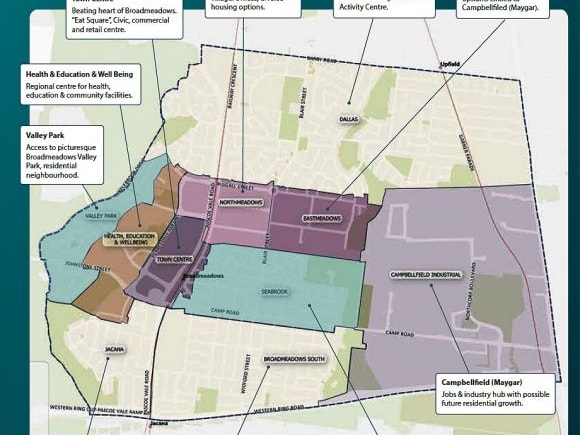 Future Broadmeadows and surrounds. Image:MPA Broadmeadows receives a boost as urban regeneration beckons