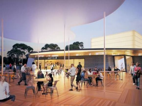 Cafe by day, club by night. Image: Monash University Monash University delivers again with a new design showpiece