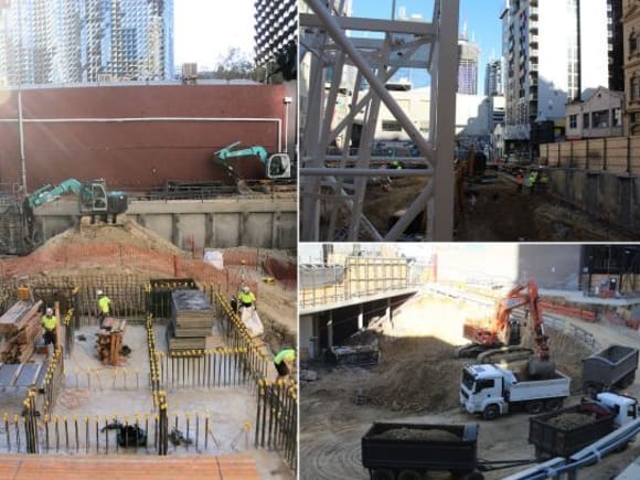 Projects yet to break ground level The CBD's northern construction boom in colour
