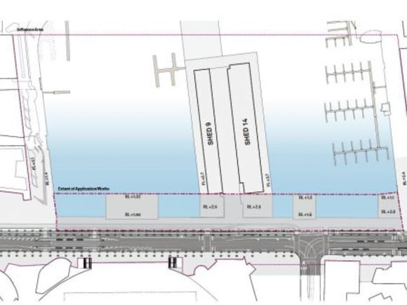 The area subject to the master plan. Image courtesy Hassell Places Victoria moves ahead with Harbour Esplanade