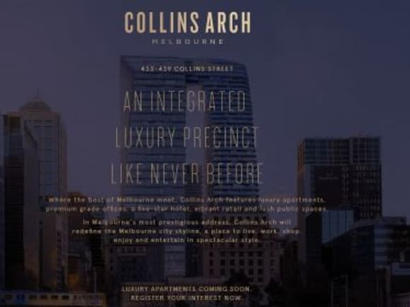 Collins Arch edges closer to reality Cbus Property firms construction dates for its two premier projects