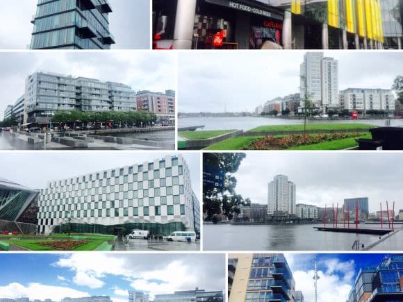 Dublin Docklands, north and south of the river. Winter Escape Episode III: Dublin