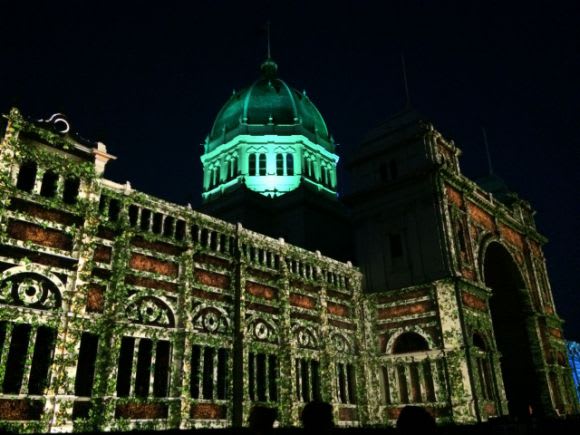 The Royal Exhibition Building as never seen before White Night 2015