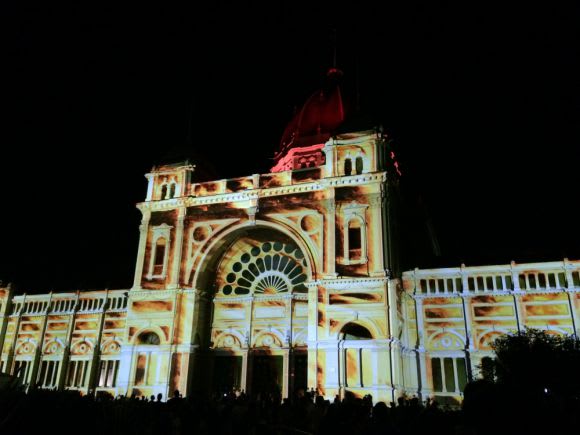 The Royal Exhibition Building as never seen before White Night 2015