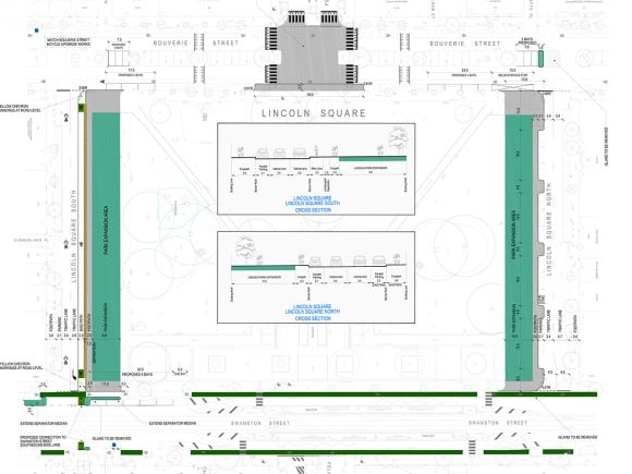 Lincoln Square Draft functional layout. Image: City of Melbourne Lincoln Square expansion and upgrade a step closer