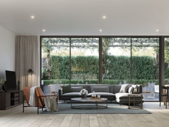 Living area in one of the Lumiere residences. Image credit: Lowe Group Living area in one of the Lumiere residences. Image credit: Lowe Group