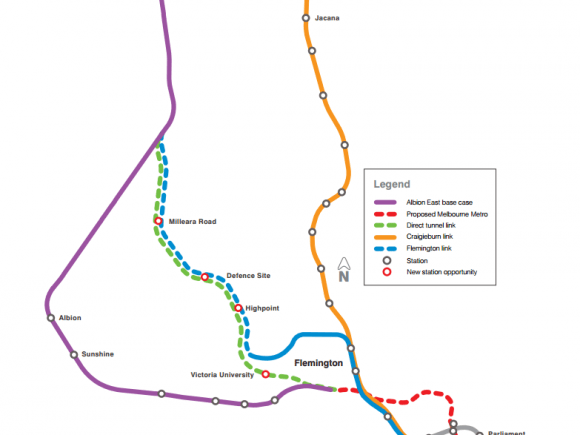 MARL Study (2013) - corridors Setting the scope for the upcoming million Melbourne Airport Rail Link study