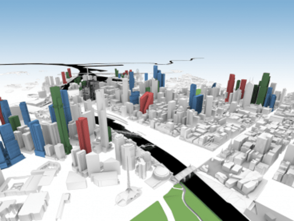 CBD and Southbank with Docklands beyond. Melbourne CBD Model update: March 2016